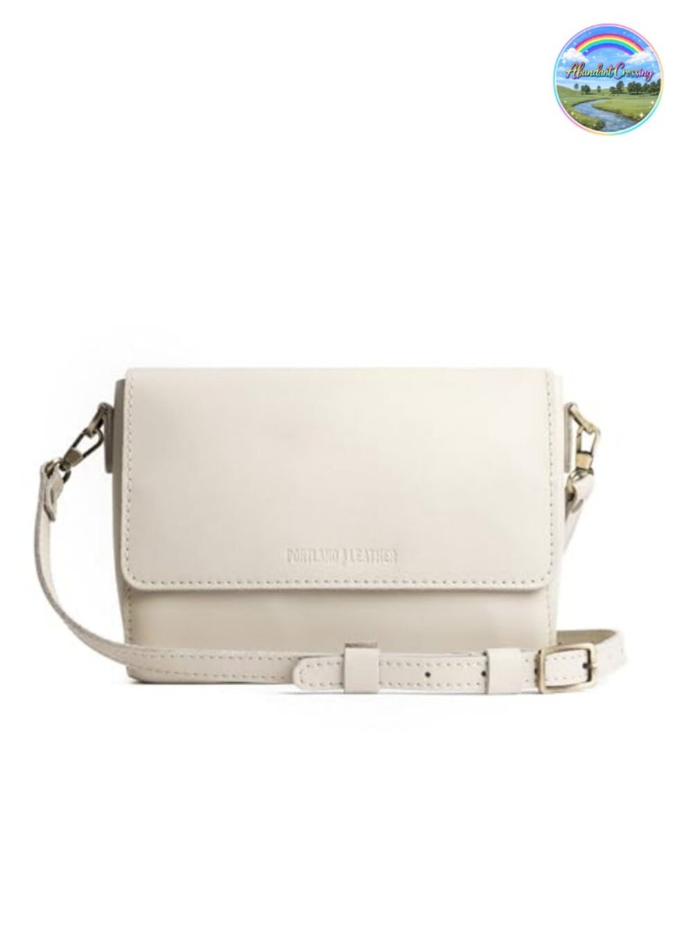 Leather Crossbody Bag Full-Grain Removable Adjustable Strap Everyday